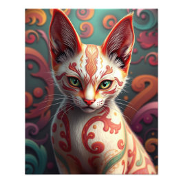 Mystic Siamese Cat Fototryck