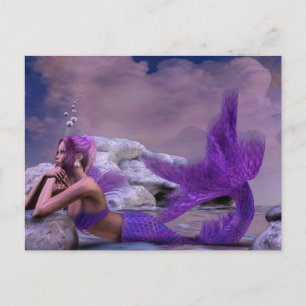 Mystic Siren Fantasy Sjöjungfru Art Vykort