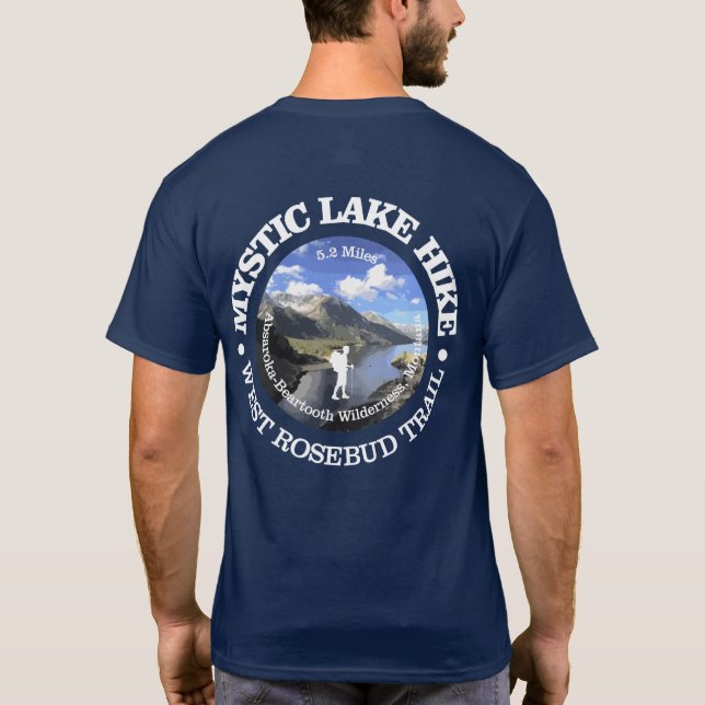 Mystic Sjö Hike (rd) T Shirt (Baksida)