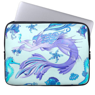 Mystic Sjöjungfru Fairy Lila Createmic Tile Laptop Fodral