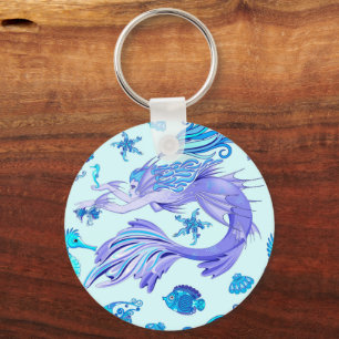 Mystic Sjöjungfru Fairy Lila Createmic Tile Nyckelring