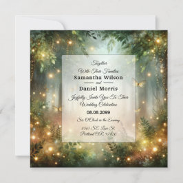 Mystic Skogen Meadow Magic Inbjudningar