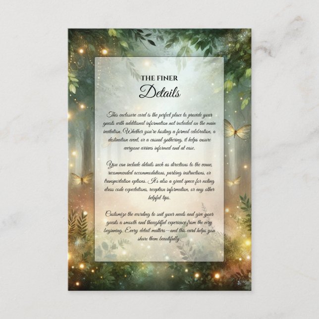 Mystic Skogen Meadow Magic Tilläggskort (Framsida)