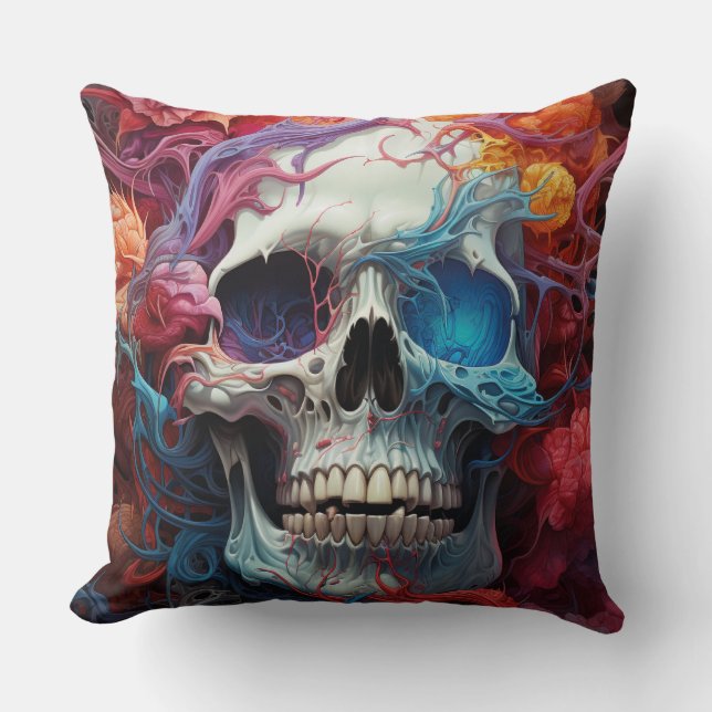  Mystic Skull Kudde (Framsida)
