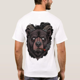 Mystic Smoky Ram Bear  T Shirt