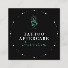 Mystic Snake Grönt Tattoo Aftercare Instruktioner