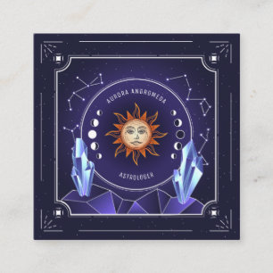 Mystic Sol Affärskort Fyrkantigt Visitkort