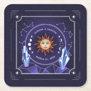 Mystic Sol Personlig Underlägg Papper Kvadrat