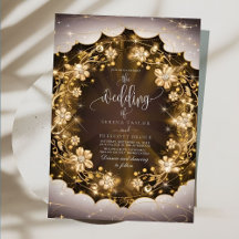 Mystic Sparkles and Golden Blommigt Bröllop