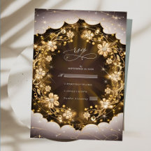 Mystic Sparkles and Golden Blommigt Bröllop