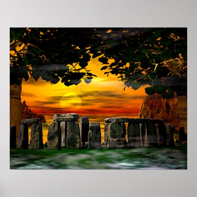 Mystic Stonehenge Poster (Framsidan)