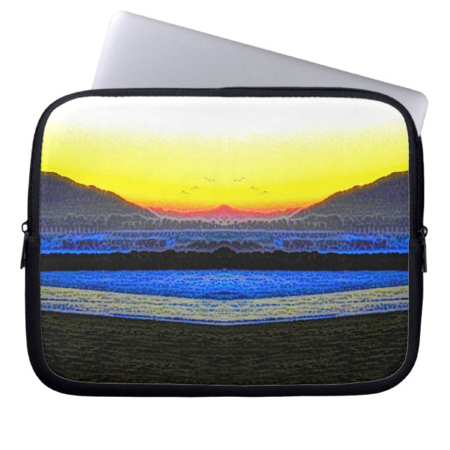 Mystic Sunset Double Vision Laptop Fodral (Framsidan)