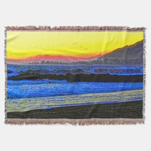 Mystic Sunset  Filt (Framsidan)