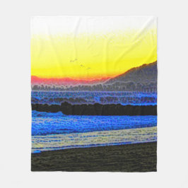 Mystic Sunset Fleecefilt