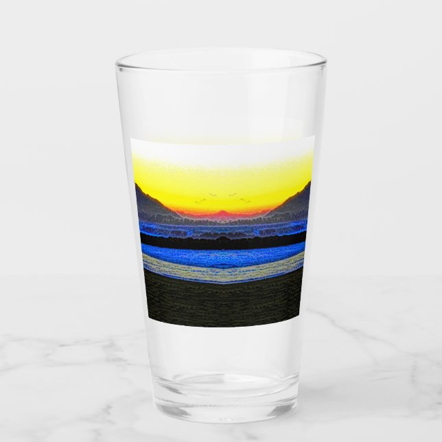 Mystic Sunset  Glaskopp (Framsida)