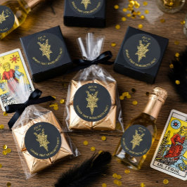 Mystic Tarot Möhippa Runt Klistermärke