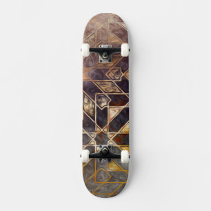 Mystic Tiles I Old School Skateboard Bräda 21,6 Cm