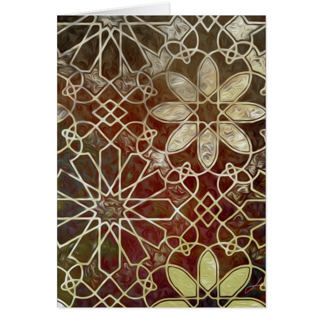 Mystic Tiles II Hälsningskort (Framsidan)