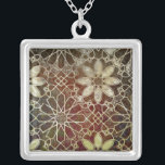 Mystic Tiles II Silverpläterat Halsband<br><div class="desc">Mönster</div>