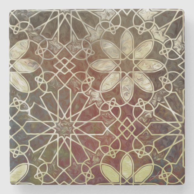 Mystic Tiles II Underlägg Sten (Framsidan)