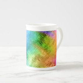 Mystic Topaz Blue Glassy Struktur Benporslin Mugg