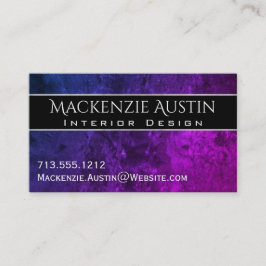 Mystic-Topaz Office | Chic Blue Lila Rosa Ombre Visitkort