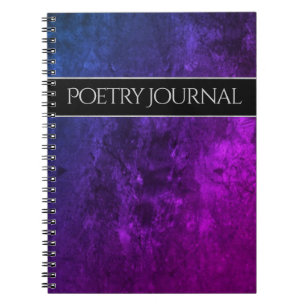 Mystic-Topaz Office Chic Lila Rosa Blue Poetry Anteckningsbok