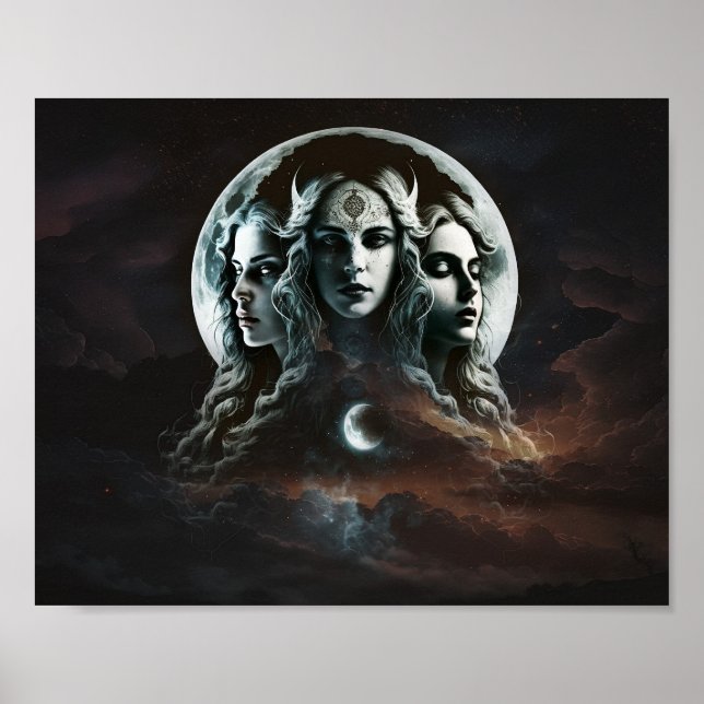 Mystic Triple Goddess Twist Poster (Framsidan)