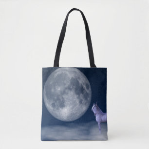 Mystic Unicorn Måne Magic Tote Bag Tygkasse