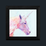 Mystic Unicorn Minnesask<br><div class="desc">Mystic Unicorn I av Victoria Borges. Har en rosa- och lila-enhörning med penselliknande drag.</div>
