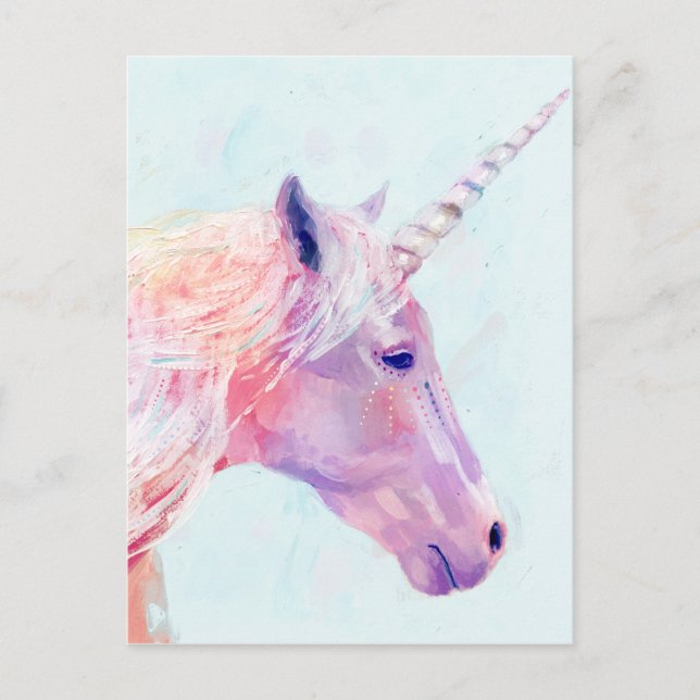 Mystic Unicorn Vykort (Framsida)