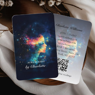 Mystic Universe Woman QR-kod Visitkort