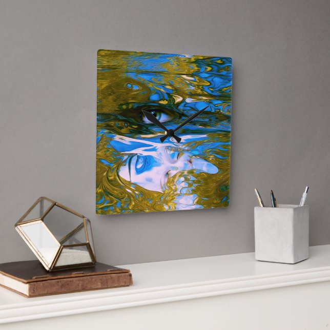 Mystic Vatten Fyrkantig Klocka (Kontor)