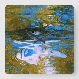 Mystic Vatten Fyrkantig Klocka