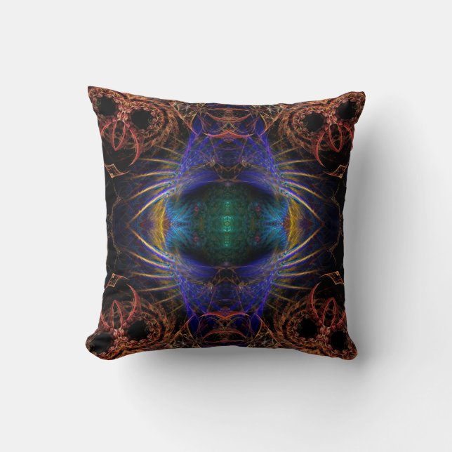Mystic Vingar Fractal Art Cushion Kudde (Framsida)