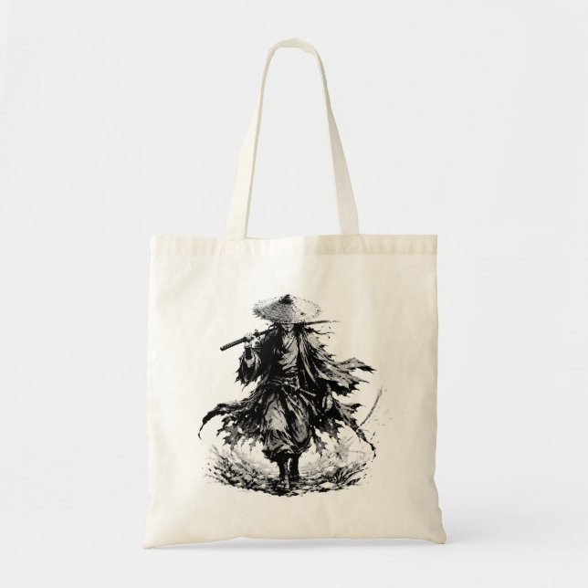 Mystic Wandering Ronin Mugg | Samurajkrigare i Ba Tygkasse (Framsidan)