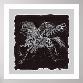 Mystic Warrior Print, Poster Papper (projektionsyt