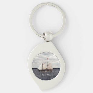 Mystic Whaler metall nyckelring