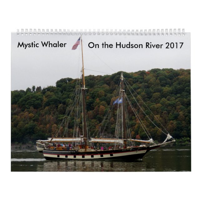 Mystic Whaler på Hudsonet River 2017 Kalender (Omslag)