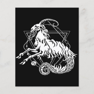 Mystic White Capricorn | Zodiac Star Flygblad