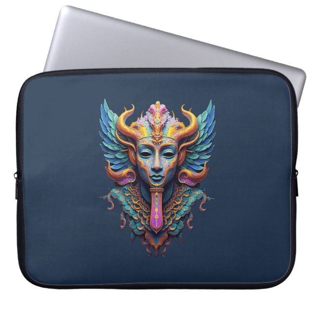 Mystic Winged Deity Laptop Fodral (Framsidan)