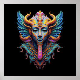 Mystic Winged Deity Poster
