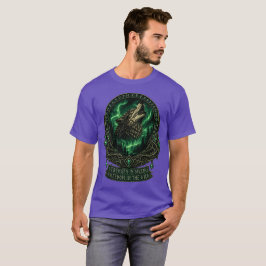 Mystic Wolf Norse Rune Celtic Fantasy Art T Shirt