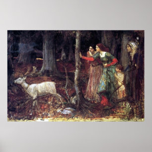 Mystic Wood av John William Waterhouse Poster