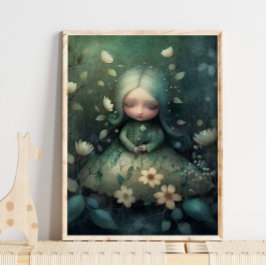 Mystic Woodland Fairy Goddess | Utskrift av mjölkm Poster
