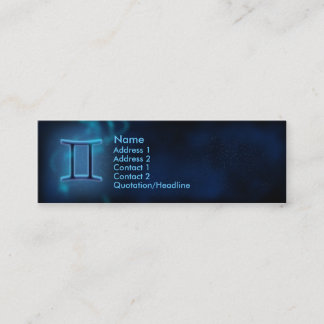 Mystic Zodiac - Gemini Mini Visitkort
