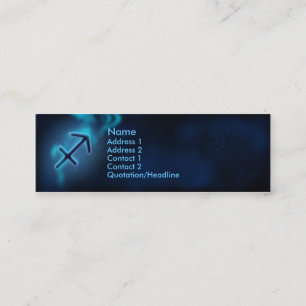 Mystic Zodiac - Sagittarius Mini Visitkort
