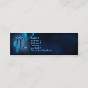 Mystic Zodiac - Scorpio Mini Visitkort