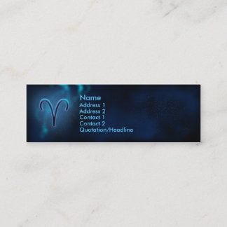 Mystic Zodiac - vädur Mini Visitkort