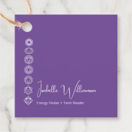 Mystical Amethyst Chakras Reiki Meditation Yoga Gåvor Etiketter